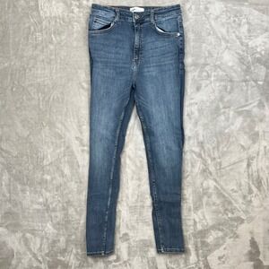 ZARA Women Blue Denim Skinny‎ Fit Jeans Size 8